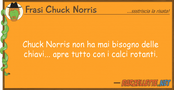 Frasi Chuck Norris chuck norris ha mai bisogno ch