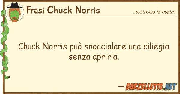 Frasi Chuck Norris chuck norris può snocciolare cilieg
