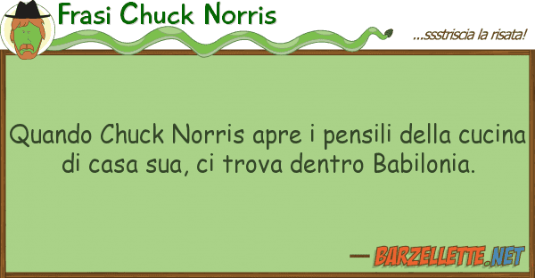 Frasi Chuck Norris quando chuck norris apre pensili