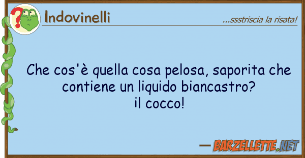 Indovinelli cos'è cosa pelosa, saporita