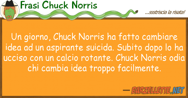 Frasi Chuck Norris giorno, chuck norris ha fatto cambiar
