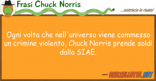 Frasi Chuck Norris ogni volta nell'universo viene comme