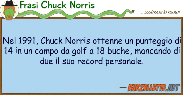 Frasi Chuck Norris 1991, chuck norris ottenne punteg
