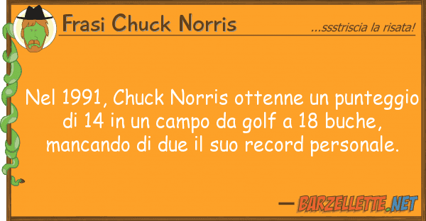 Frasi Chuck Norris 1991, chuck norris ottenne punteg