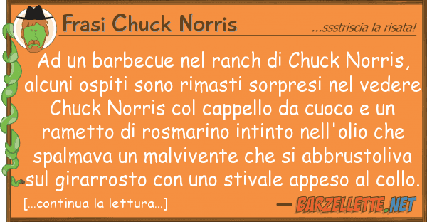 Frasi Chuck Norris barbecue ranch chuck norris