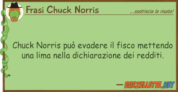 Frasi Chuck Norris chuck norris può evadere fisco mette