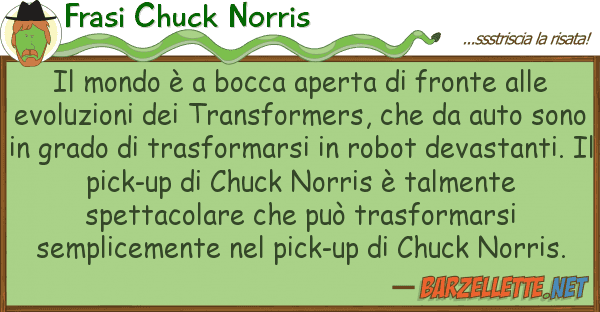 Frasi Chuck Norris mondo è bocca aperta fronte