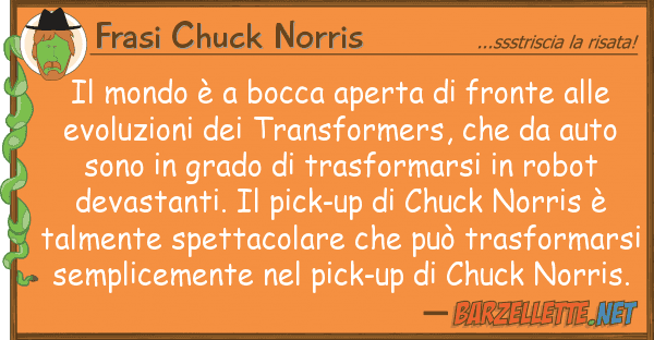 Frasi Chuck Norris mondo è bocca aperta fronte