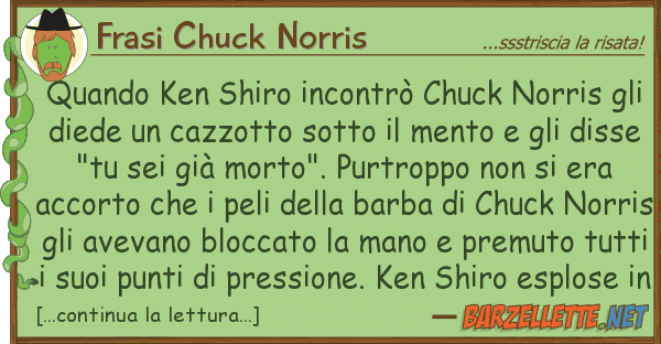 Frasi Chuck Norris quando ken shiro incontrò chuck norris