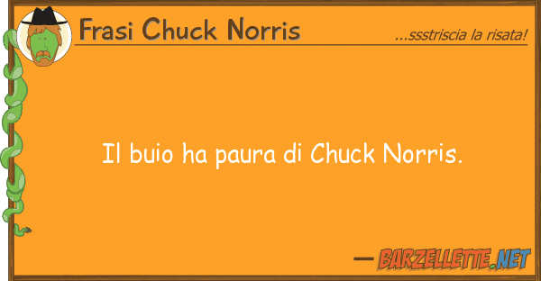 Frasi Chuck Norris buio ha paura chuck norris.