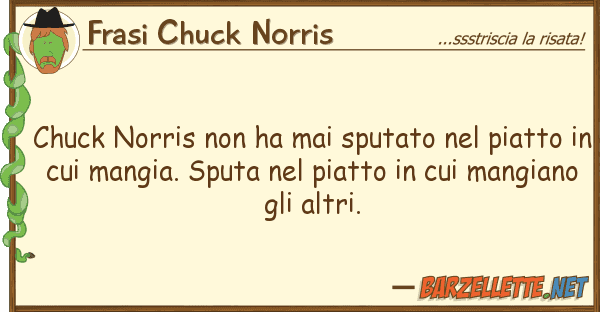 Frasi Chuck Norris chuck norris ha mai sputato piat