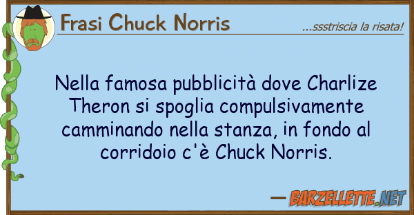 Frasi Chuck Norris famosa pubblicità charlize t