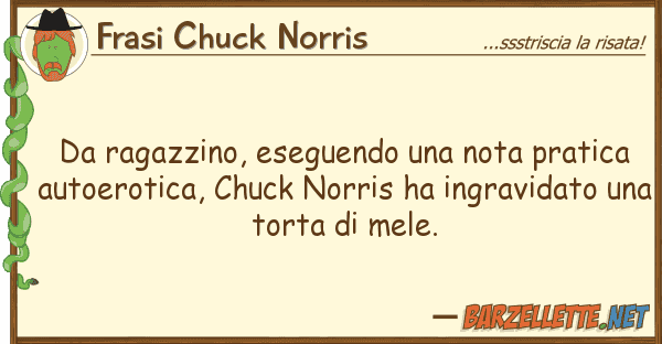 Frasi Chuck Norris ragazzino, eseguendo nota pratica