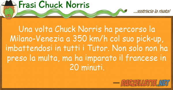 Frasi Chuck Norris volta chuck norris ha percorso
