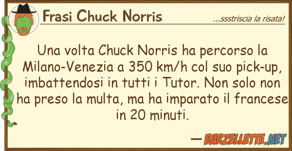 Frasi Chuck Norris volta chuck norris ha percorso