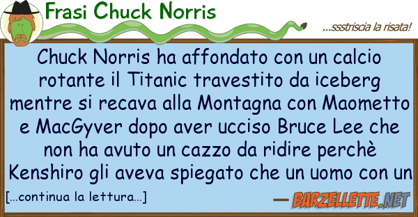 Frasi Chuck Norris chuck norris ha affondato calcio