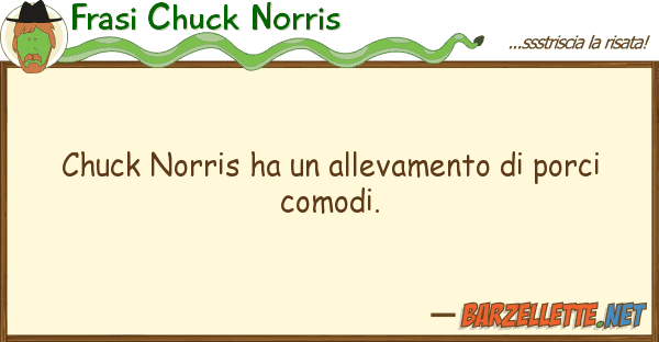 Frasi Chuck Norris chuck norris ha allevamento porci