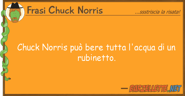 Frasi Chuck Norris chuck norris può bere tutta l'acqua