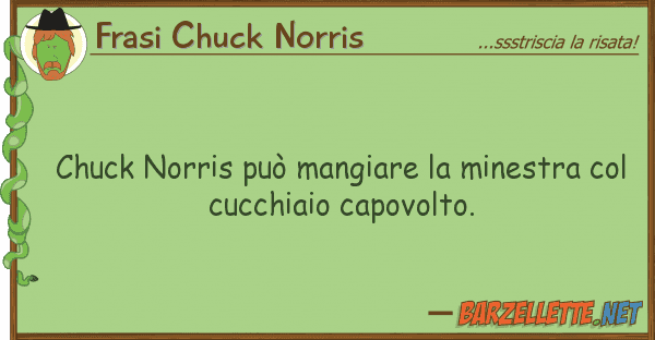 Frasi Chuck Norris chuck norris può mangiare minestra