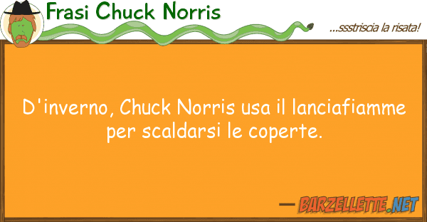 Frasi Chuck Norris d'inverno, chuck norris usa lanciafia