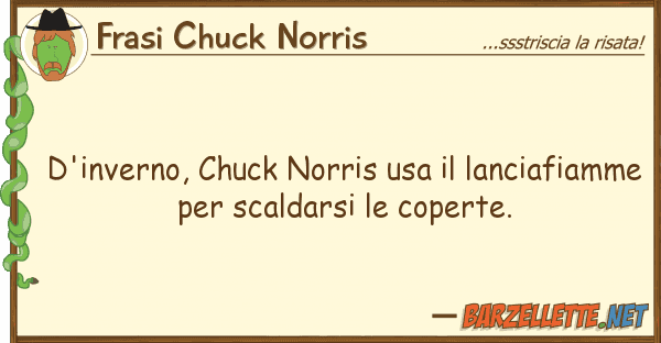 Frasi Chuck Norris d'inverno, chuck norris usa lanciafia