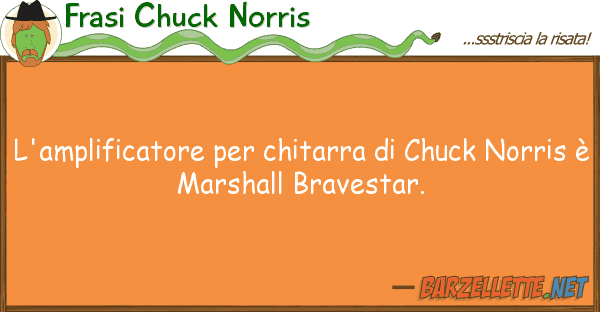 Frasi Chuck Norris l'amplificatore chitarra chuck no