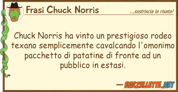 Frasi Chuck Norris chuck norris ha vinto prestigioso rod