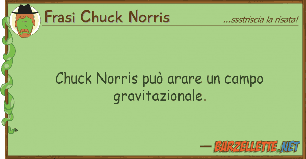 Frasi Chuck Norris chuck norris può arare campo gravita