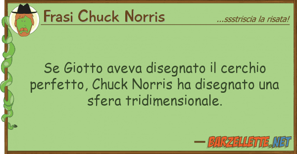 Frasi Chuck Norris giotto aveva disegnato cerchio
