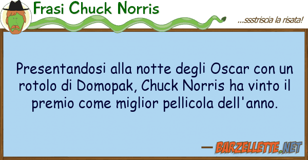 Frasi Chuck Norris presentandosi notte oscar
