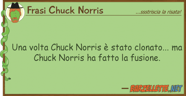 Frasi Chuck Norris volta chuck norris è stato clonato.