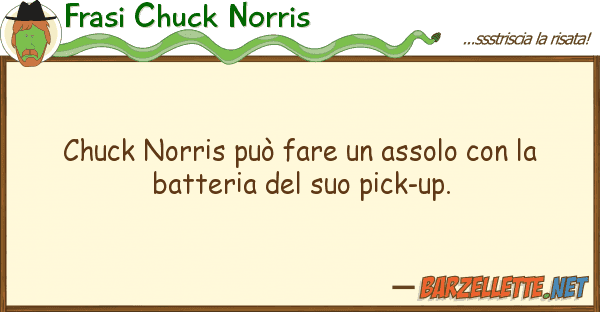 Frasi Chuck Norris chuck norris può fare assolo