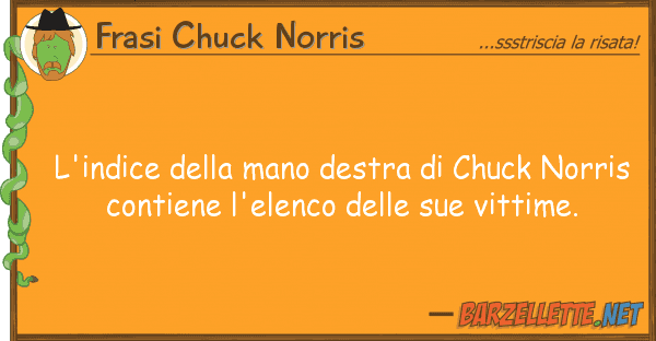 Frasi Chuck Norris l'indice mano destra chuck norr