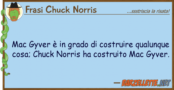 Frasi Chuck Norris mac gyver è grado costruire qualu