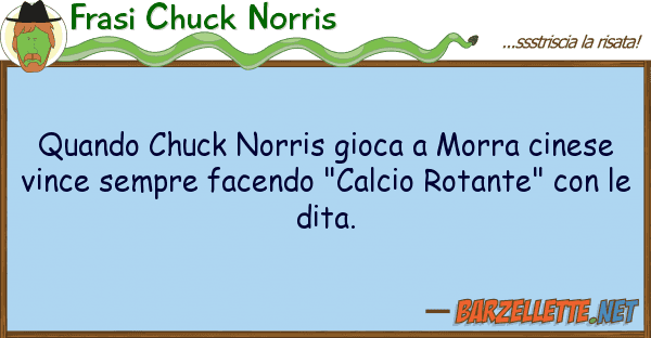 Frasi Chuck Norris quando chuck norris gioca morra cinese