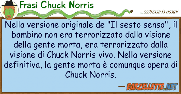 Frasi Chuck Norris versione originale de "il sesto