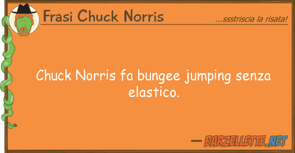 Frasi Chuck Norris chuck norris fa bungee jumping senza ela