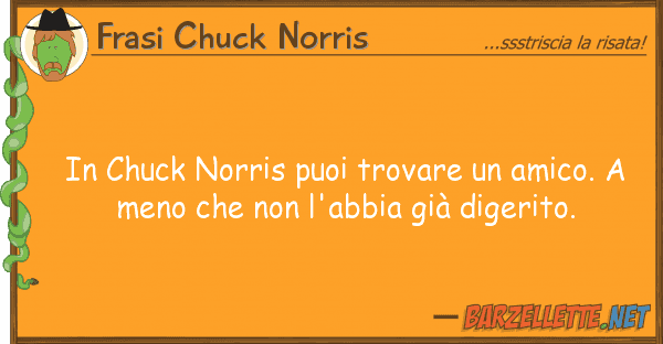 Frasi Chuck Norris chuck norris puoi trovare amico.