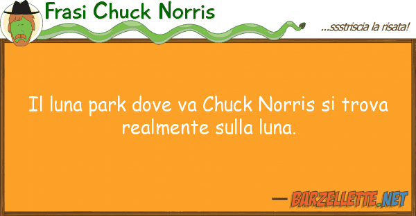Frasi Chuck Norris luna park va chuck norris tro