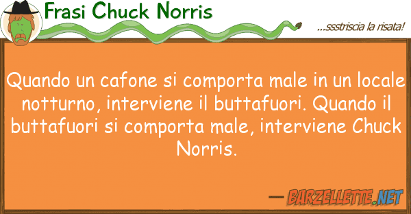 Frasi Chuck Norris quando cafone comporta male
