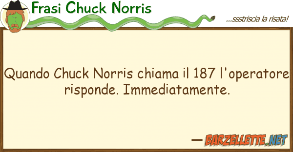 Frasi Chuck Norris quando chuck norris chiama 187 l'oper