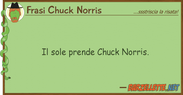 Frasi Chuck Norris sole prende chuck norris.