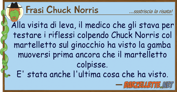 Frasi Chuck Norris visita leva, medico s