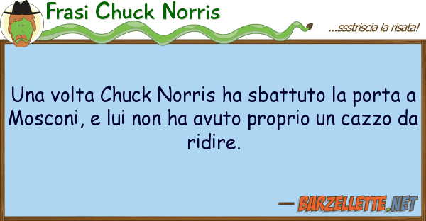 Frasi Chuck Norris volta chuck norris ha sbattuto po