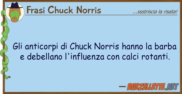 Frasi Chuck Norris anticorpi chuck norris hanno b