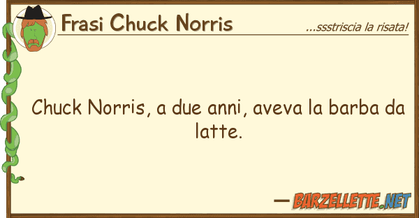 Frasi Chuck Norris chuck norris, due anni, aveva barba