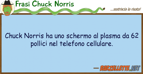 Frasi Chuck Norris chuck norris ha schermo plasma