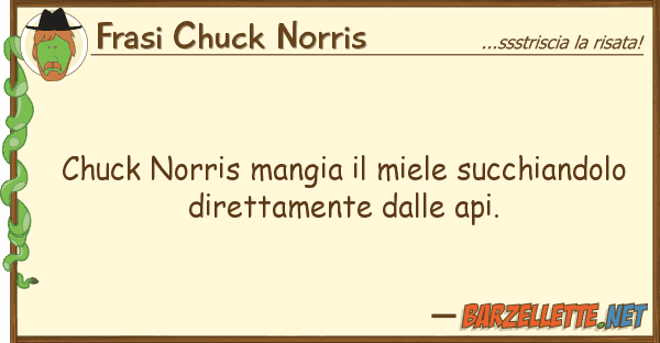 Frasi Chuck Norris chuck norris mangia miele succhiandol