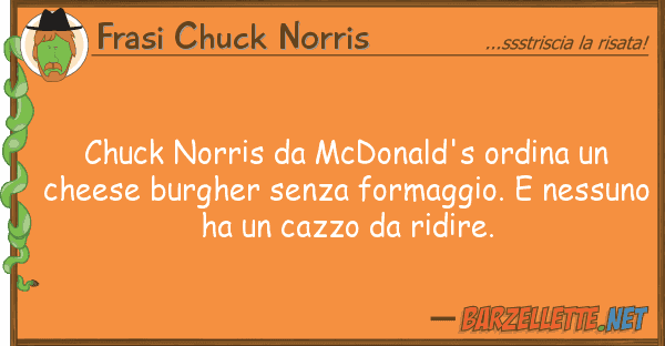 Frasi Chuck Norris chuck norris mcdonald's ordina