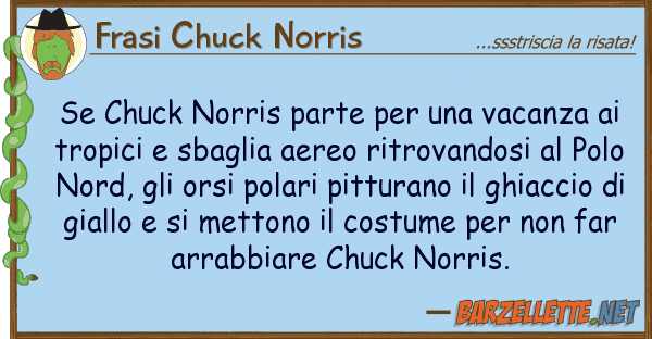 Frasi Chuck Norris chuck norris parte vacanza
